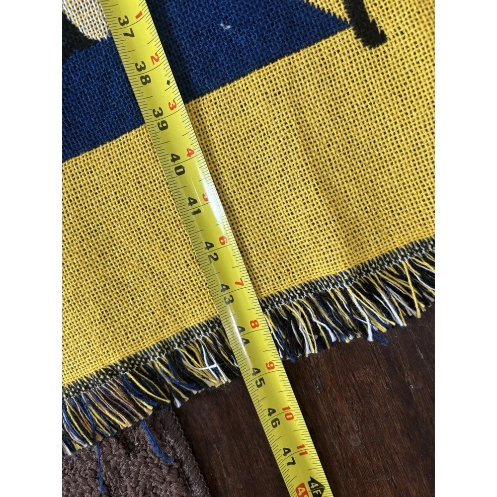 University Of Michigan Blanket Baby Wolverines Triple Woven Jacquard Throw 44x34